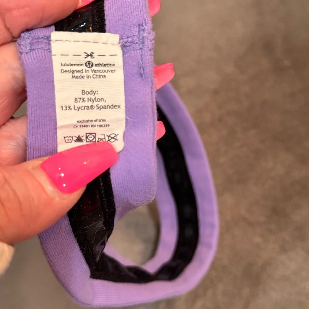 Lululemon Slipless Lavender Purple Headband